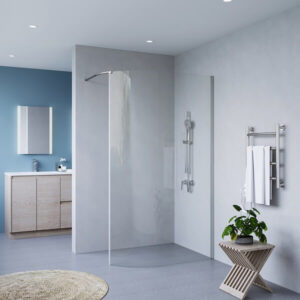 SS23 CURVED WALK IN SHOWER SCREEN