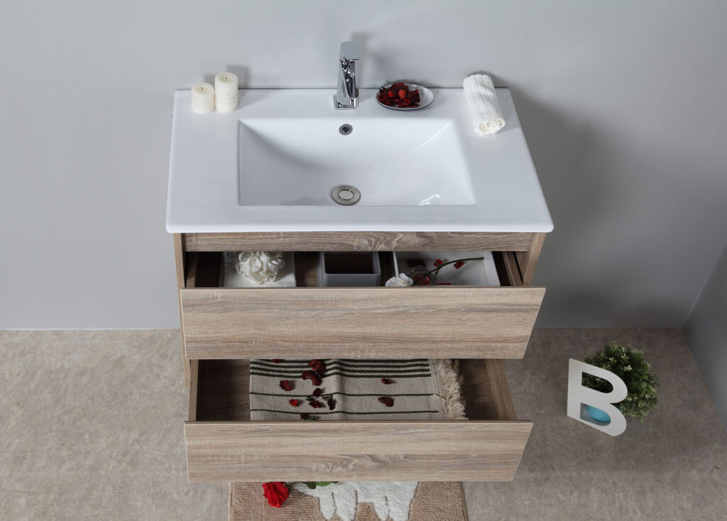 AU04 750mm Wall Hung Vanity – Sleek Bathroom Storage